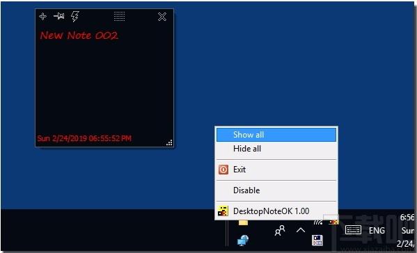 DesktopNoteOK下载,桌面便签小工具,桌面便签