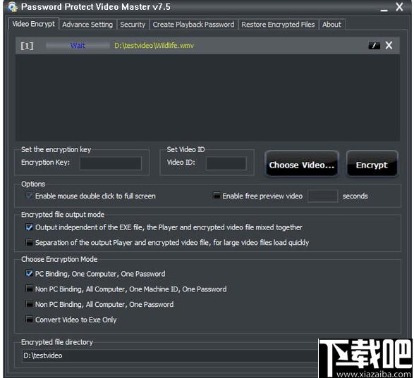 Password Protect Video Master下载,视频加密