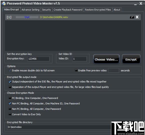 Password Protect Video Master下载,视频加密