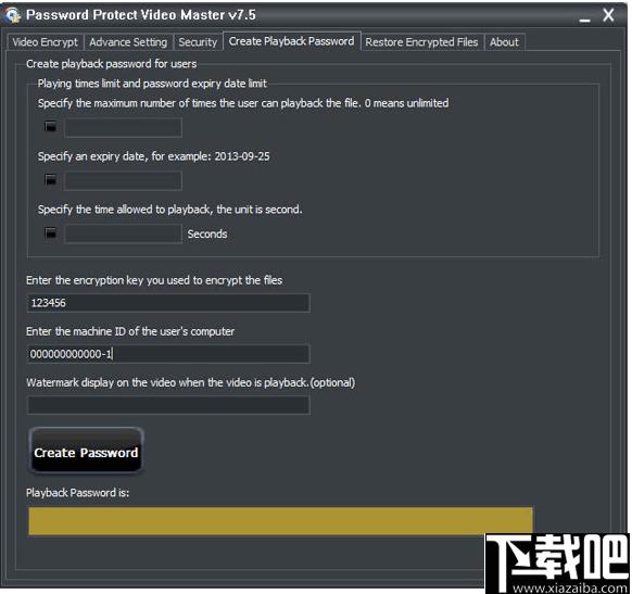 Password Protect Video Master下载,视频加密
